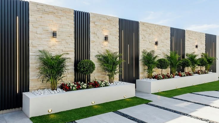 تنفيذ أحواض الزرع